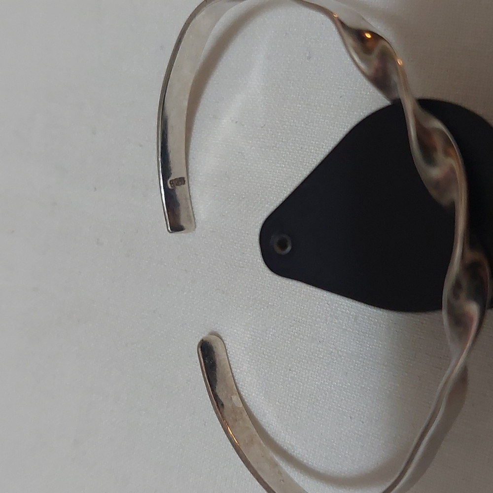 Triple Twisted Sterling Bangle - image 2